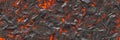 3d illustration. Volcano- background magma