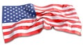 3d illustration of waving American Flag Royalty Free Stock Photo