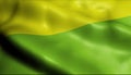 3D Waving Colombia City Flag of Ovejas Closeup View Royalty Free Stock Photo