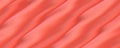 Wavy red satin silk fabric texture background Royalty Free Stock Photo