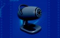 3D illustration of web camera on white