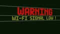 Wi-Fi Signal Low, Warnning Screen Text, System Notification ,system Message