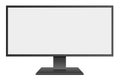 3D illustration Wide Screen Computer Mornitor with blank screen