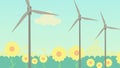 windturbines producing alternative energy