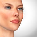 3d illustration of a woman beauty portrait