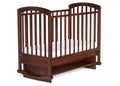 3d illustration Wooden baby cot isolated