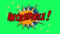 Words incredible In Comics Style Royalty Free Stock Photo
