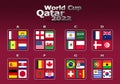 3d illustration World Cup Qatar 2022