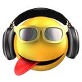 3d yellow emoticon smile Royalty Free Stock Photo