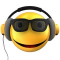 3d yellow emoticon smile Royalty Free Stock Photo