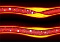 3D illustrations before and after stenting improve blood flow, atherosclerosis Royalty Free Stock Photo