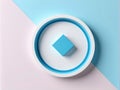 3d image . abstract background , geometric shape minimal color design Royalty Free Stock Photo
