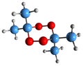 3D image of Acetone peroxide skeletal formula
