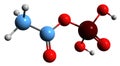 3D image of Acetylphosphate skeletal formula