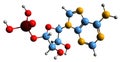 3D image of Adenosine monophosphate skeletal formula