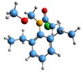 3D image of Alachlor skeletal formula