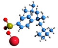 3D image of alkylbenzene sulfonat skeletal formula