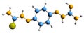 3D image of Ambazone skeletal formula