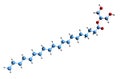3D image of 2-Arachidonoylglycerol skeletal formula