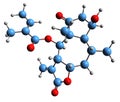 3D image of Arnifolin skeletal formula