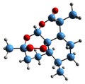 3D image of Artemisinin skeletal formula