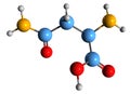 3D image of Asparagine skeletal formula