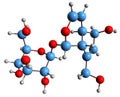 3D image of Aucubin skeletal formula