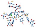 3D image of Avoparcin skeletal formula