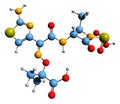 3D image of Aztreonam skeletal formula