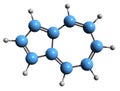 3D image of azulene skeletal formula