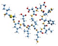 3D image of Bacitracin skeletal formula