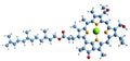 3D image of Bacteriochlorophyll e skeletal formula