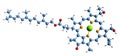 3D image of Bacteriochlorophyll f skeletal formula