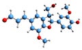 3D image of Balanophonin skeletal formula