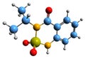 3D image of Bentazon skeletal formula