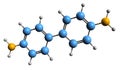 3D image of Benzidine skeletal formula