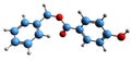 3D image of Benzylparaben skeletal formula