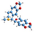 3D image of Bicuculline skeletal formula