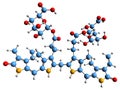 3D image of Bilirubin glucuronide skeletal formula