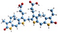 3D image of Bilirubin skeletal formula