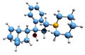 3D image of Biperiden skeletal formula