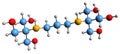 3D image of Bis-tris propane skeletal formula