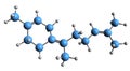 3D image of Bisabolene skeletal formula