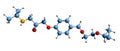 3D image of Bisoprolol skeletal formula