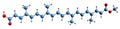 3D image of Bixin skeletal formula