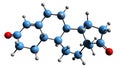 3D image of Bolandione skeletal formula