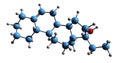 3D image of Bolenol skeletal formula