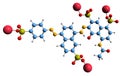 3D image of Brilliant Black BN skeletal formula