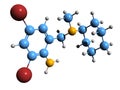 3D image of bromhexine skeletal formula