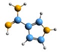 3D image of Brunfelsamidine skeletal formula